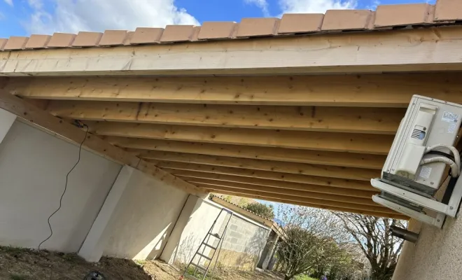 Peinture d’un carport à Romans sur Isère 