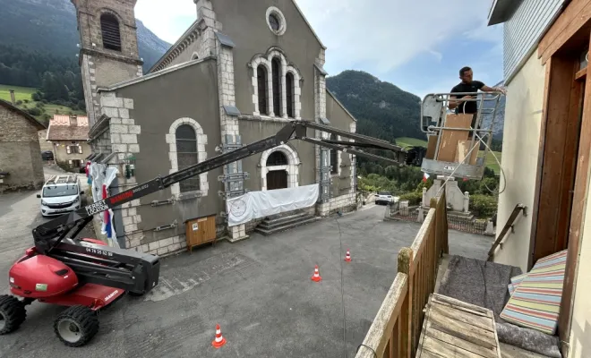 Rénovation de façade d’un immeuble à Villard de Lans 